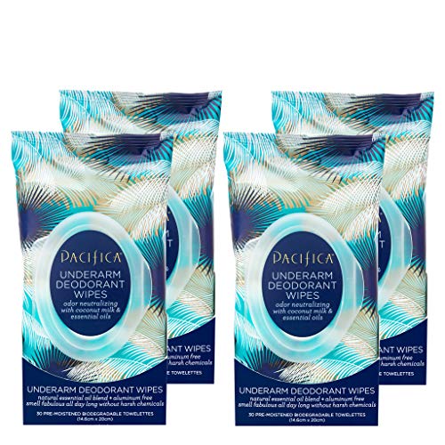 Beauty Coconut Milk & Essential Oils Underarm Deodorant Wipes (120 Count)