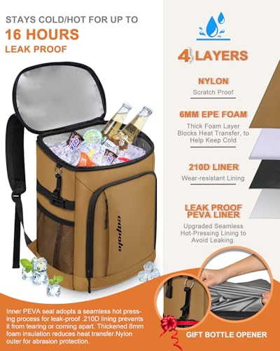 Cooler Backpack Insulated Leak Proof for Women Men Soft Cooler Bag