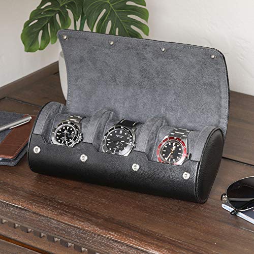 Watch Roll Travel Case for 3 Watches