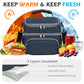 Double Layer Cooler Insulated Lunch Bag Adult Lunch Box Large Tote Bag for Men (Cyan)
