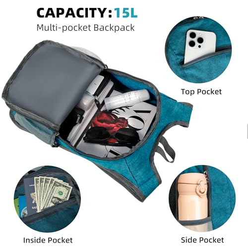 Hiking Backpack 10L Lightweight Foldable