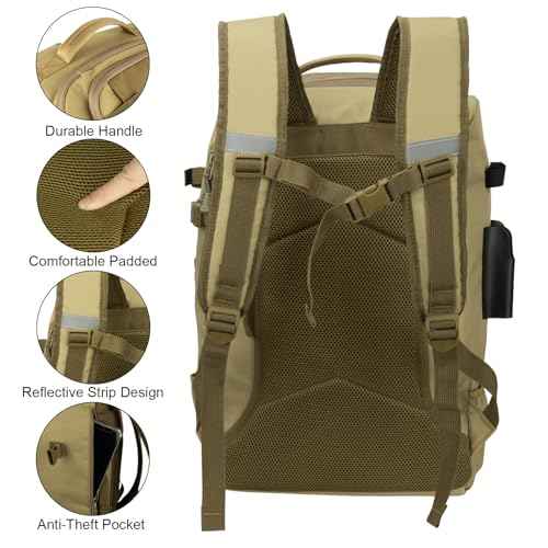 Fishing Backpack with Rod Holders 4 Tackle Boxes