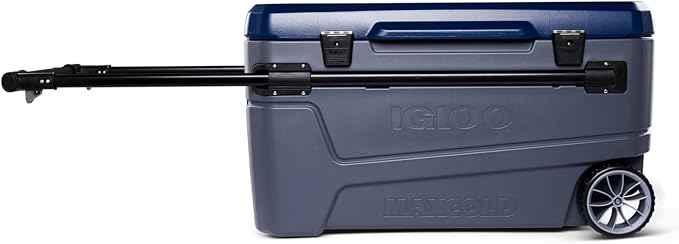 Igloo Maxcold Glide 110Qt Wheeled Cooler | Insulated Hard Shell Ice Chest