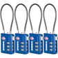 TSA Accepted Indicator Luggage Lock (4 Count)