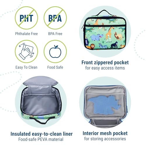 Kids Insulated Lunch Box Bag for Boys & Girls