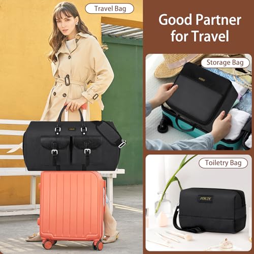 Garment Bag for Travel Convertible Carry on Travel Duffel Bag for Men Women