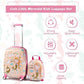 Kids Luggage 12" Toddler Backpack & 18" Travel Suitcase with Wheels (2 Count)