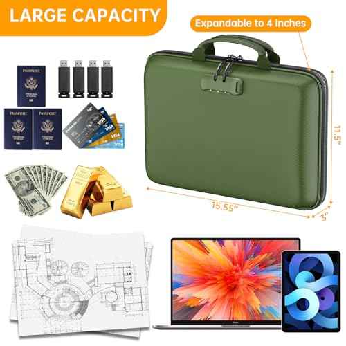 Fireproof File Organizer with Lock