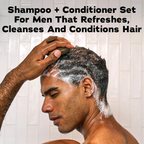 Men's Natural Shampoo and Conditioner Set (22 Fl Oz)