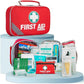 2-in-1 First Aid Kit (215 Piece Set) + 43 Piece Mini First Aid Kit -Includes Ice(Cold) Pack, Moleskin Pad and Emergency Blanket for Travel, Home, Office, Car, Workplace (27.95 Count)