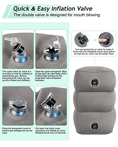 Inflatable Foot Rest Pillow