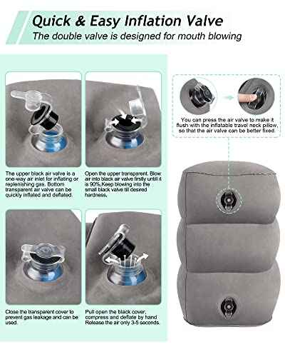 Inflatable Foot Rest Pillow
