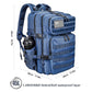 Military Tactical Backpack for Men and Women 45L Army 3 Days Assault Pack Bag Large Rucksack with Molle System Blue