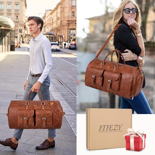 Garment Bag for Travel Convertible Carry on Travel Duffel Bag for Men Women