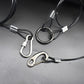 1/8"(3mm) Wire Diam Stainless Steel Cable Eyelets Loops Short Rope Lanyard Safety Tether Chain Lock with Vinyl Coated Cover, 10Pcs 20" Long Black (10 Count)