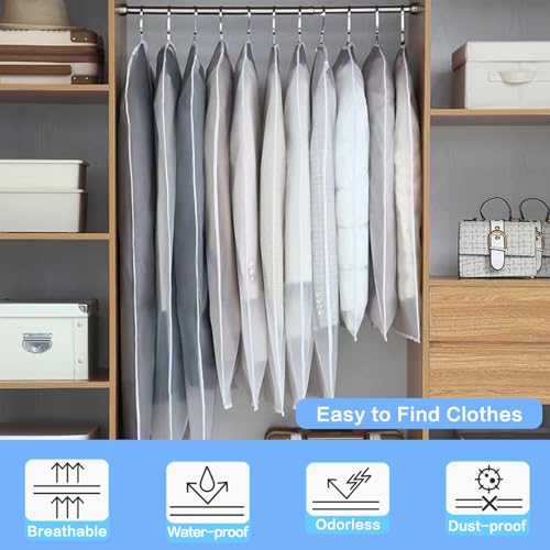 Suit Bags for Closet Storage Garment Bag (12 Count)