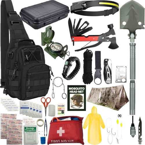 Survival Kit Survival Gear and Supplies (75 Count)