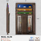 Men Slim Leather Wallet Money Clip 7Cards