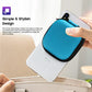Earbud Case Hard EVA Earphone Carrying Cell Phone Accessories Storage Bag with Carabiner for Airpods Headset Flash Drive Charging Cable Key Wall Charger USB Adapter (2 Count)
