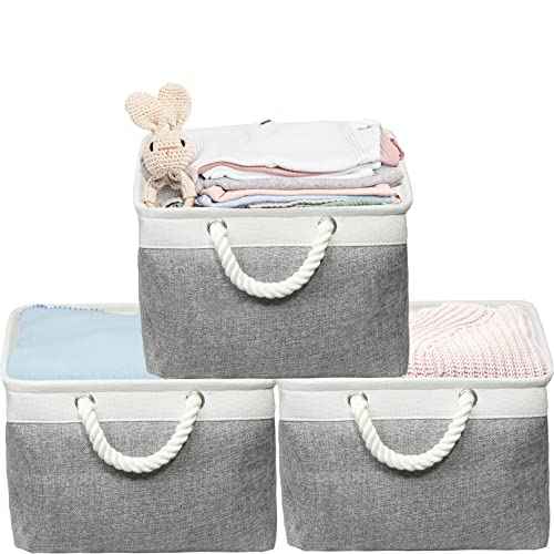 15.7" x 12" Wide & Low Fabric Storage Bin (3 Count)