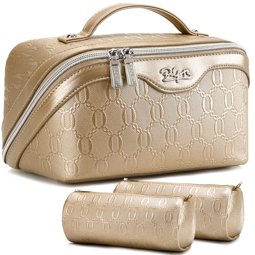 Travel Makeup Bag Cosmetic Bags for Women (3 Count)