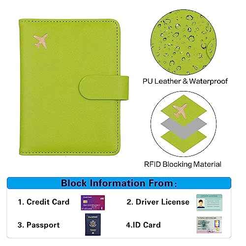 Premium Leather Passport Holder Covers Case