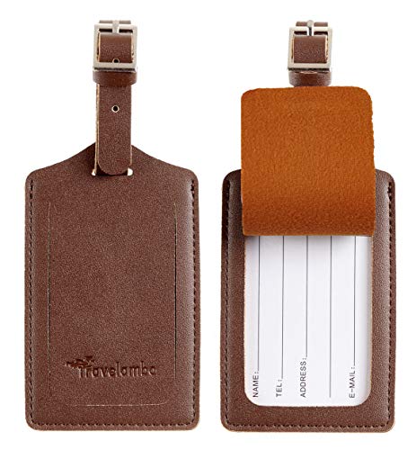 8 Pack Luggage Tags for Suitcases Airplane Travel Essentials (8 Count)