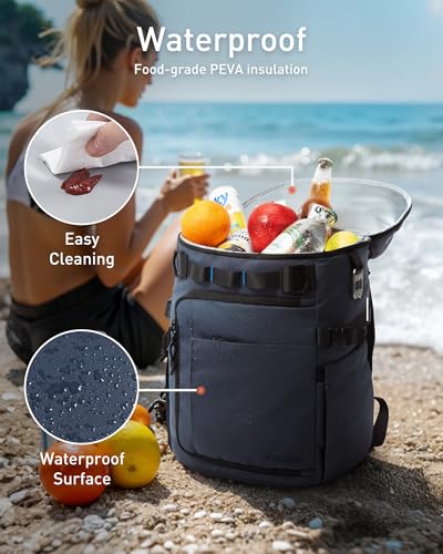 38 Cans Backpack Cooler with 2 Insulated Compartments (38 Count)