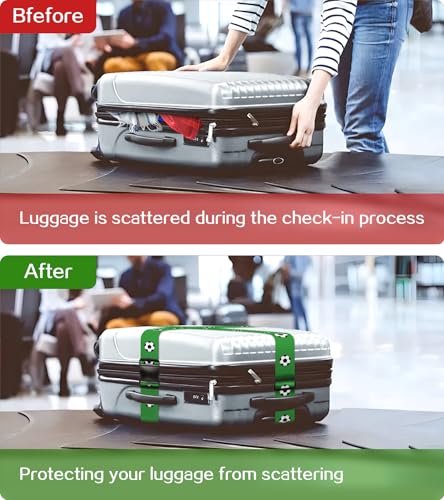 Luggage Straps for Suitcases Travel Belt Luggage Band Heavy Duty Traveling Luggage Identifier Cute Women Girls Unique Accesory
