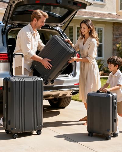 PC+ABS Hardshell Luggage (3 Count)