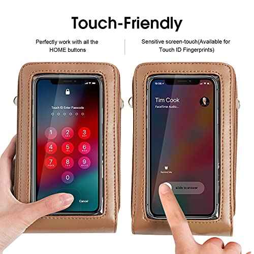 Crossbody Cellphone Purse Women Touch Screen Bag RFID Blocking Wallet Handbag Shoulder Strap