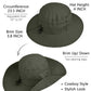 UPF 50+ Wide Brim Sun Hat with Neck Flap