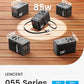 85W Universal Travel Power Adapter with Retractable USB C Cable