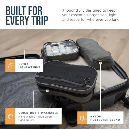 3 Piece Travel Toiletry Bag Set