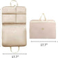 7-in-1 Travel Storage Bag, Foldable Hanging Packing Cube with Compartments for Clothes, Beige