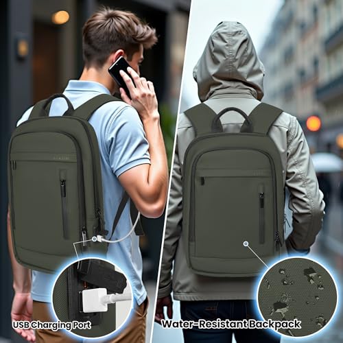 Business Backpack for Men Lightweight Commute Laptop Backpack Anti