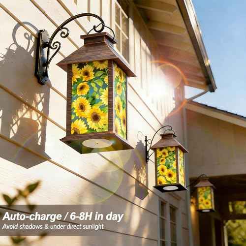 Sunflower Solar Lanterns Outdoor Waterproof