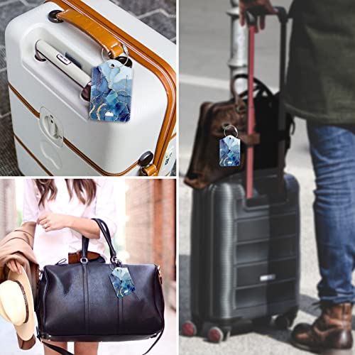 Luggage Tags Privacy Cover ID Label for Travel Bag Suitcase (2 Count)