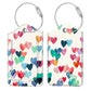 Luggage Tags Privacy Cover ID Label for Travel Bag Suitcase (2 Count)