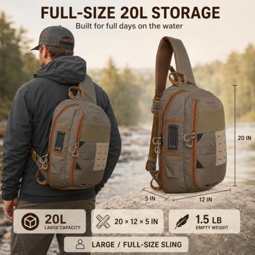 Fly Fishing Sling Pack for Wading