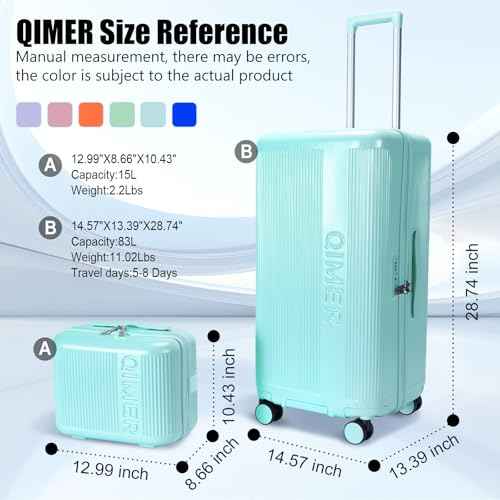 Large capacity Luggage Sets 2 Piece (2 Count)