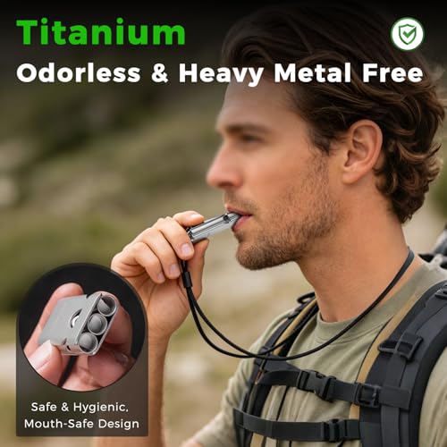 Titanium Loud Whistle for Emergency Survival