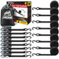 8 PK Ratchet Tie Down Straps (8 Count)