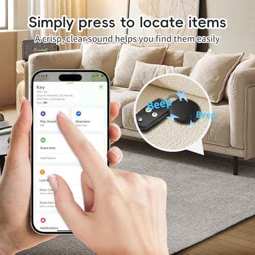 Air Tracker Tag 4 Pack Luggage Tracker Smart Tag Works with Apple Find My (4 Count)