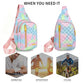 Small Sling Bag For Women Men Casual Crossbody Sling Backpack