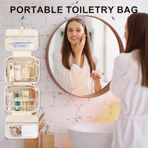 Travel Toiletry Bag Initial Makeup Bag for Teen Girls