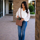 Genuine Leather Crossbody Bags for Women with Wallet Organizer
