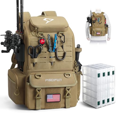 52L Fishing Tackle Backpack