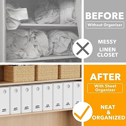 8 Pack Bed Sheet Organizers and Storage