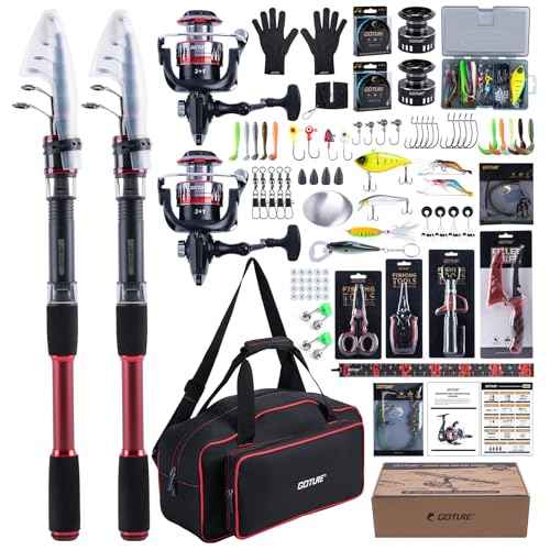 2 Pack 8ft 24T Telescopic Rod & Reel Combo for Freshwater Bass